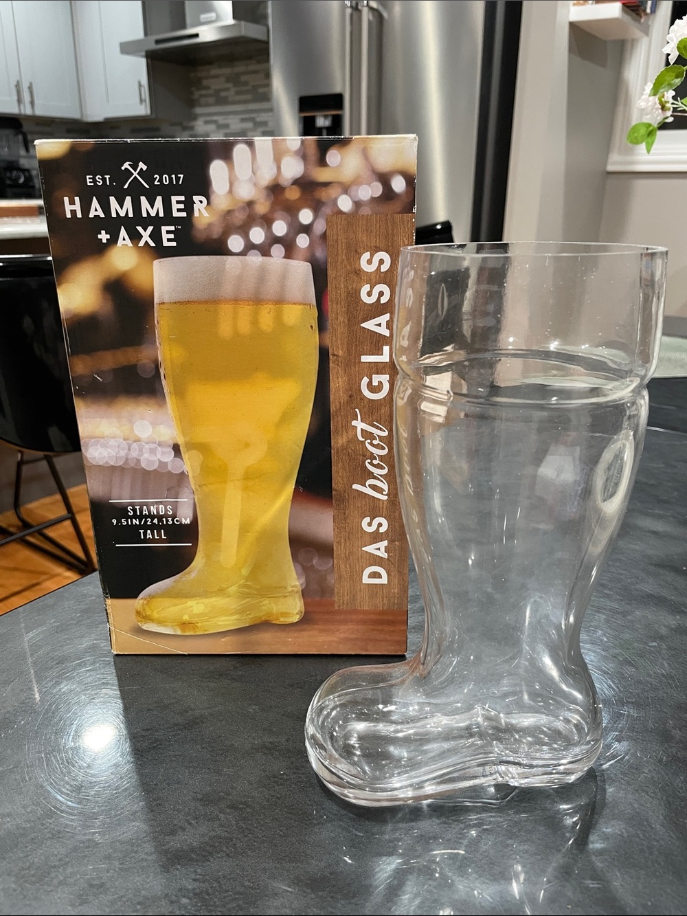 Hammer + Axe Das Boot Glass